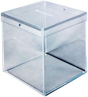 Urne plexiglas transparent 20cm avec couvercle amovible livraison rapide 96h Suisse