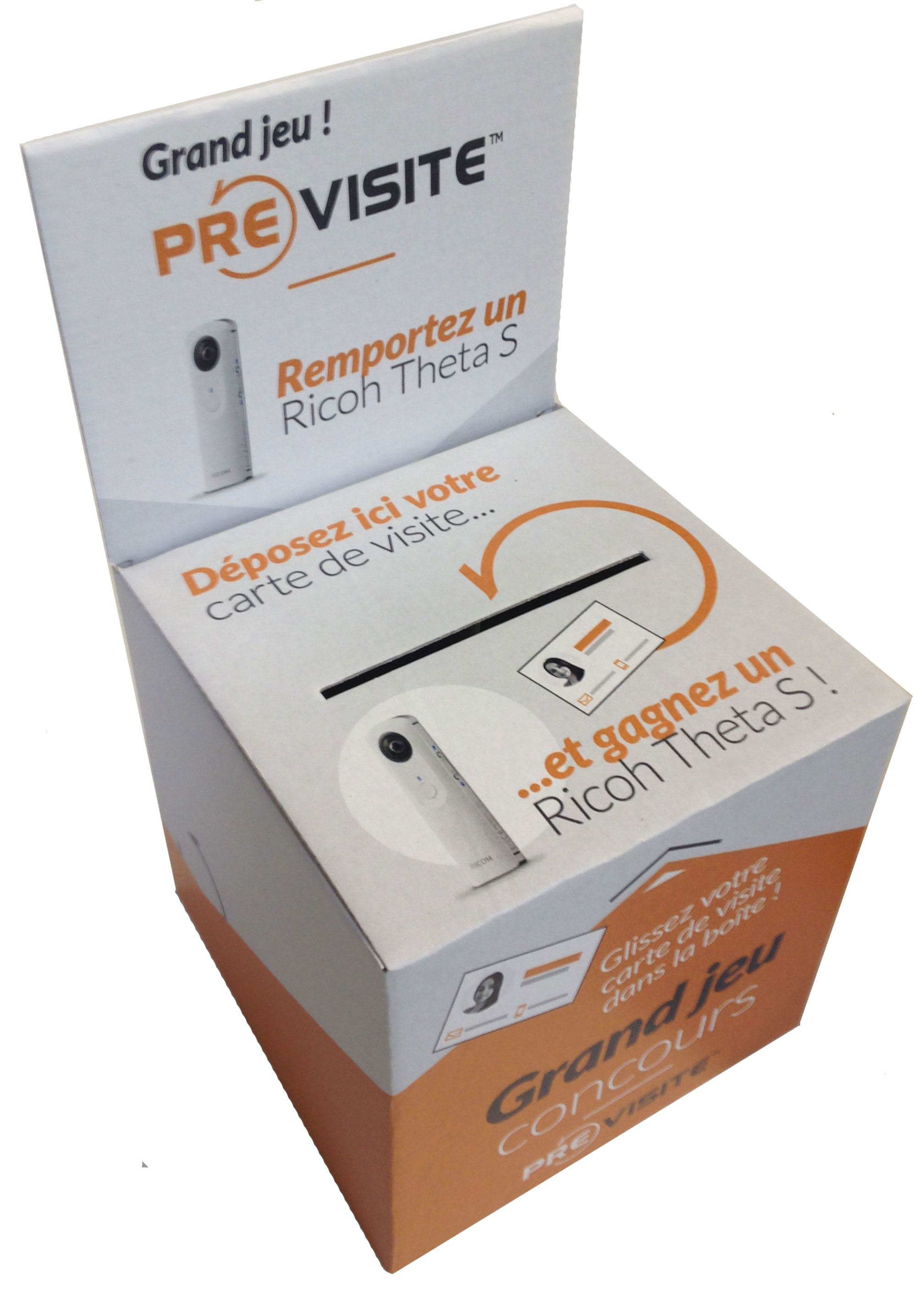 Urne carton haute sur pied 90cm autoportante hall entrée salon professionnel sans table