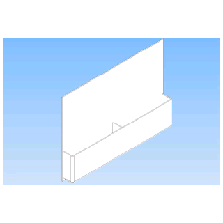 Porte brochure 2 x A4 suspendu