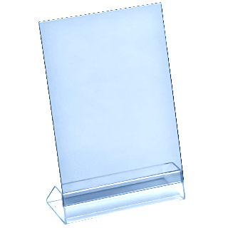 Présentoir de visuel incliné A4 L210