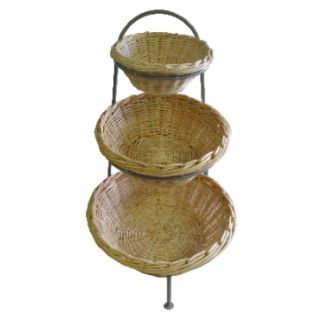 Etagère de comptoir osier 3 niveaux PC88