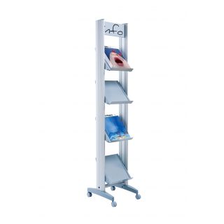 Porte brochures A4 sur pied PAP4ENSTM rempli