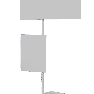 Fronton 336 d'affichage A3 pour stand de démonstration