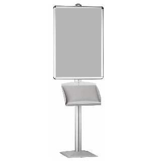 Porte affiche A1 SOLCADRA1 avec porte documents