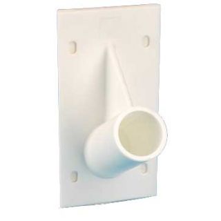 Porte tube PVC blanc 60°