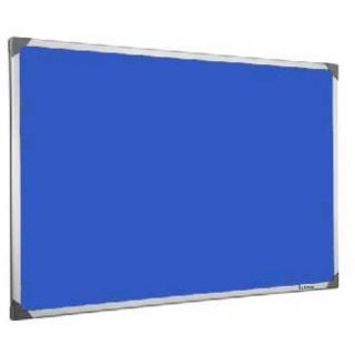 Tableau en feutrine bleu 90 x 120 cm cadre alu