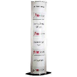 Totem accueil sur pied