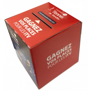 Urne carton personnalisée 25 x 25 x 25 cm