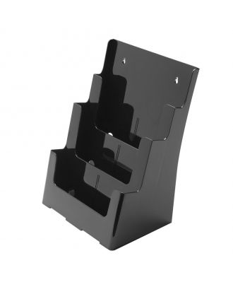 Porte brochure A4 noir PPBLK734 de travers