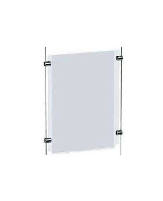 Porte affiche plexiglas A1 vertical 3 mm suspendu