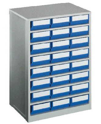 Rack de stockage de 24 bacs divisibles LB 400 D