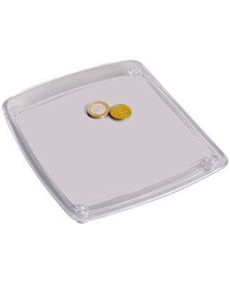 Ramasse Monnaie transparent à personnaliser avec pièces