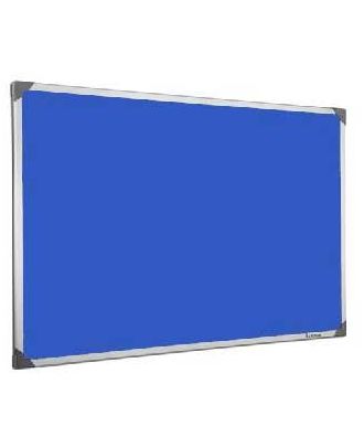 Tableau en feutrine bleu 90 x 120 cm cadre alu