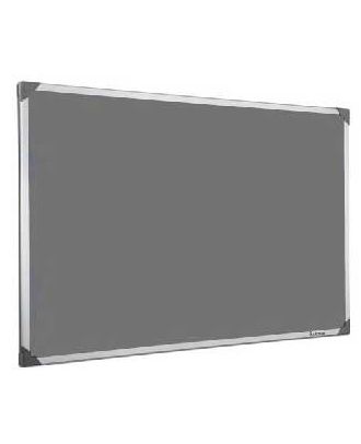 Tableau en feutrine grise 45 x 60 cm cadre alu